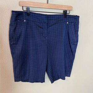 Callaway Opti-Dri Blue Windowpane Golf Shorts Size 14